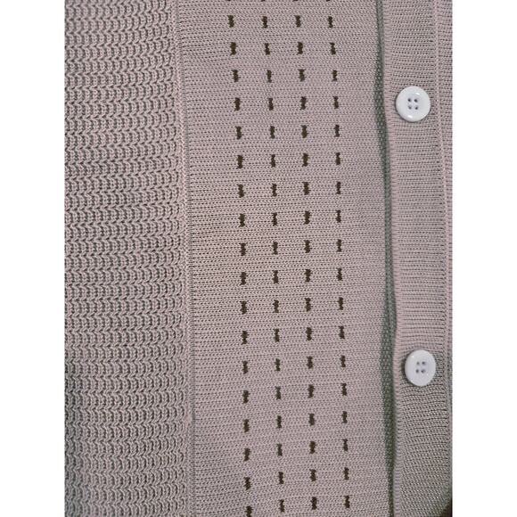 NWT PJ Paul Jones Vintage Men's LS Cardigan BD Sweater 2XL Tan - Picture 4 of 5